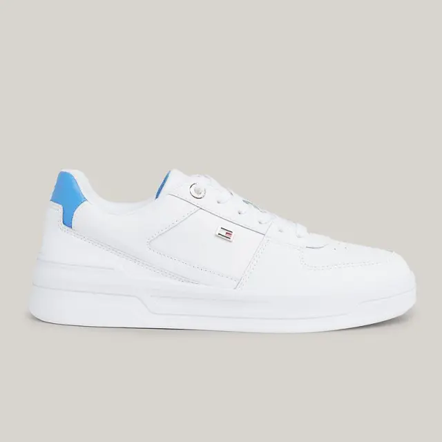 Tommy Hilfiger - Γυναικεία Sneakers Flag Basket FW0FW08081-0K7 Λευκό - 41