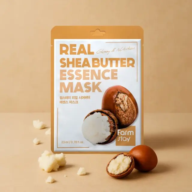 Farmstay Real Shea Butter Essence Mask Μάσκα Προσώπου 23ml 3