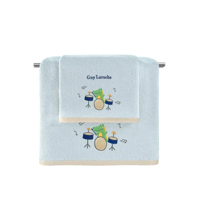 Σετ Βρεφικές Πετσέτες 2 Τεμαχίων Guy Laroche Bebe Band Sky 50x70,70x130