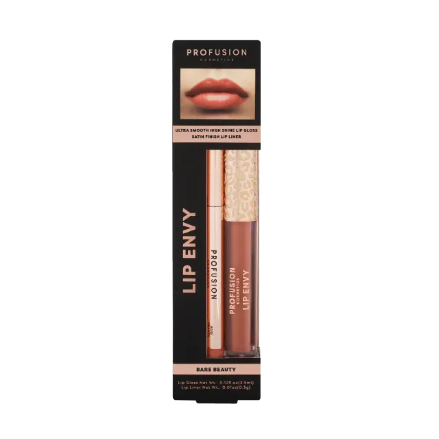 Profusion Lip Gloss & Μολύβι Χειλιών Lip Envy Gloss and Lip Liner Duo 3.5ml - Bare Beauty