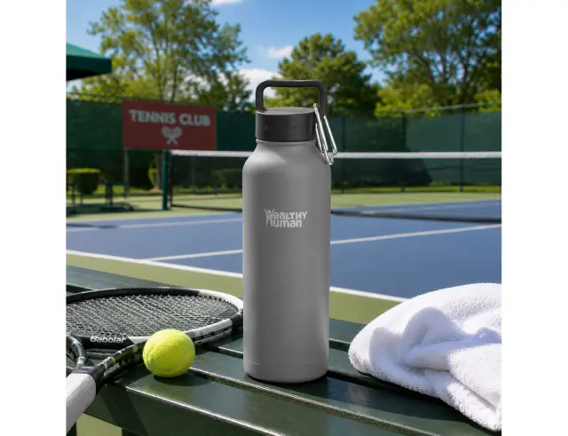 Μπουκάλι Θερμός Stein Healthy Human με χωρητικότητα 621ml και διατήρηση θερμοκρασίας 12h ζεστό / 24h κρύο - Slate Gray 21OZ Slate Gray