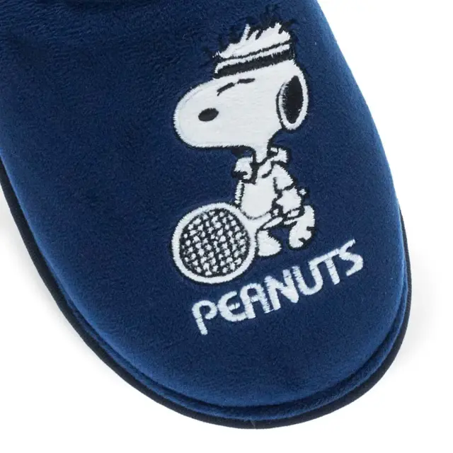 Parex Ανδρικές Παντόφλες Σπιτιού Snoopy Peanuts, Χρώμα Μπλε 2
