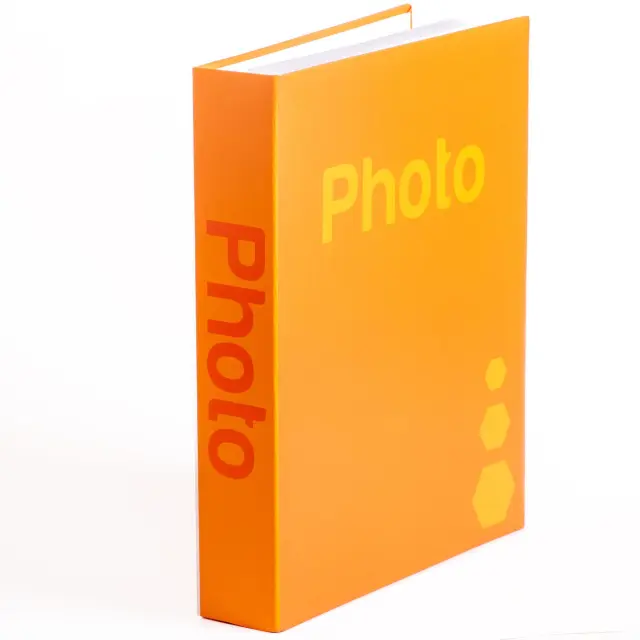 Άλμπουμ photo color orange με θήκες για 200 φωτογραφίες 10×15 ( Πορτοκαλί) 2