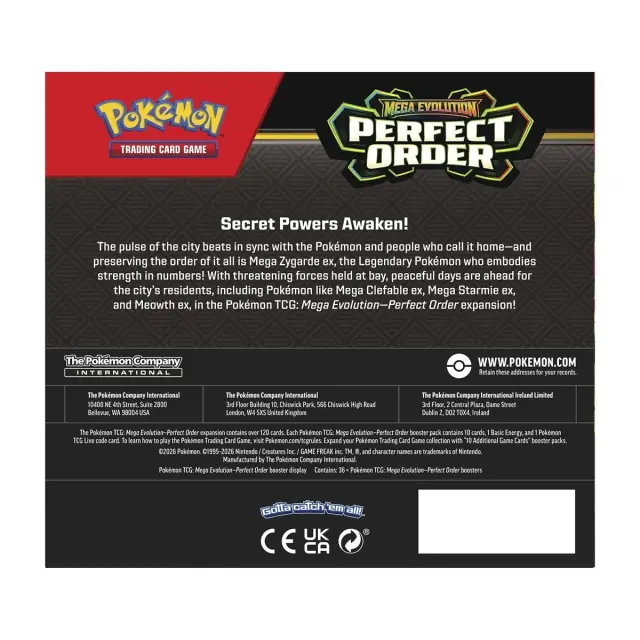 Pokemon Perfect Order Booster Box (36 Boosters) – EN 2