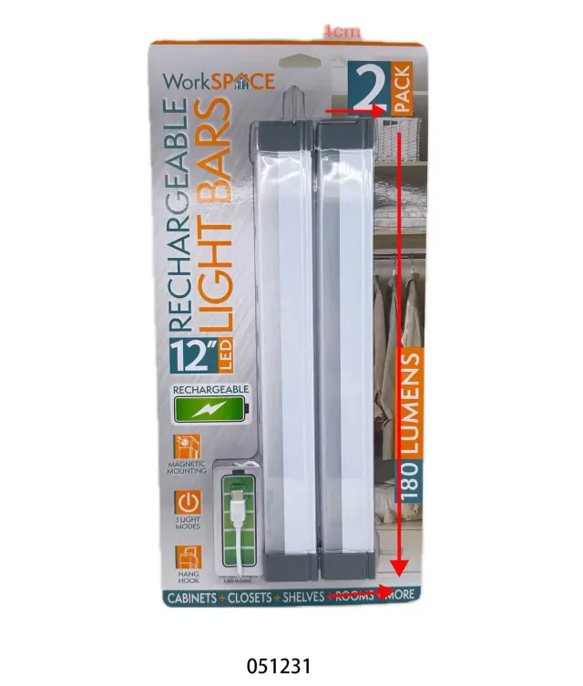 Επαναφορτιζόμενη μπάρα φωτισμού LED - 32cm - 051231 2