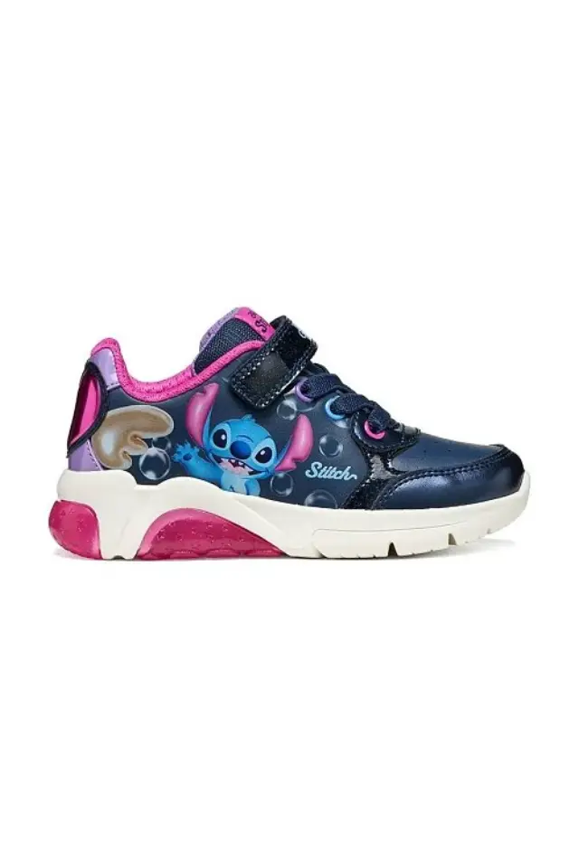 Παιδικό Παπούτσι για Κορίτσι Geox J Fadinlight Girl x Lilo & Stitch (Μεγέθη 24-33) ΜΠΛΕ