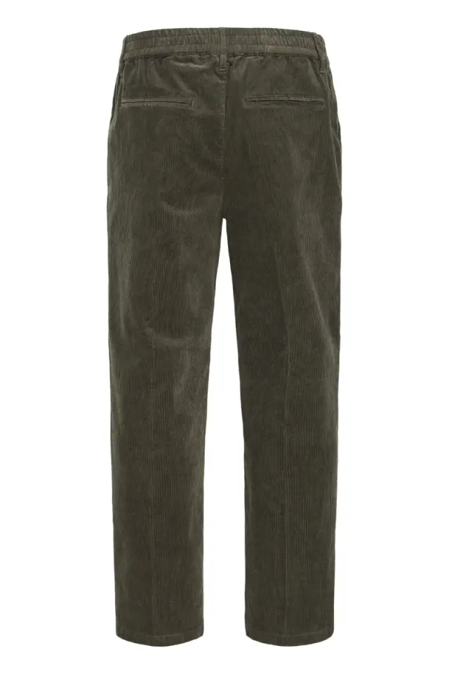 Casual Friday Ανδρικό MARC 0228 Chinos Κοτλέ Παντελόνι με Πιέτα – Cypress Green - 31W 32L 2