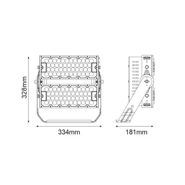 LED ΦΩΤΙΣΤΙΚΟ ΥΨΗΛΗΣ ΙΣΧΥΣ 230V AC 240W 37200LM 5000K 60° IP66 IK10 / GLAD2405060 2