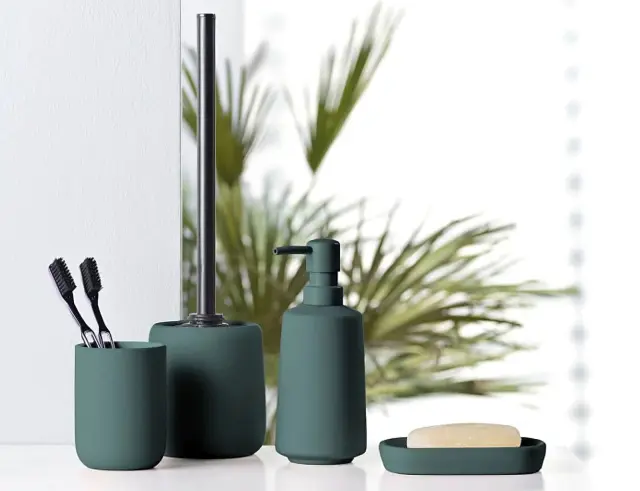 Θήκη για σαπούνι Ceralia Douceur d'intérieur με διαστάσεις 13.5x9.5x2.5cm - Blue/Emerald 1802185 2