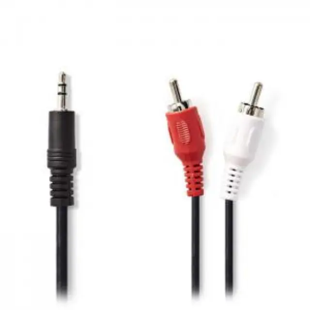 Καλώδιο 2x RCA αρσ. - 3.5mm Stereo αρσ, 1.5 m. 3