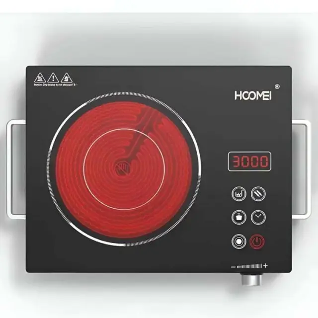 Hoomei HM-5377P Επιτραπέζια Εστία Επαγωγική Μονή