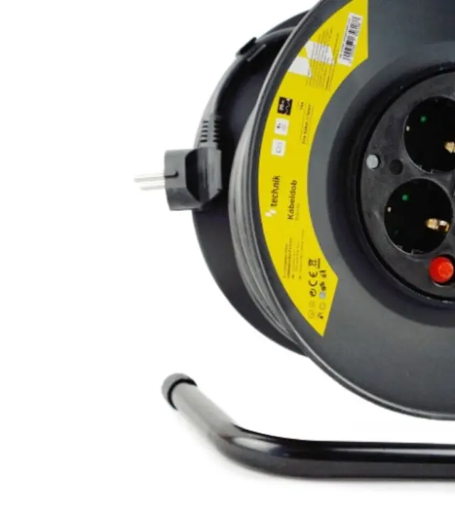 Technik Professional Στροφείο 4 Θέσεων 25m 1,5mm2 Μαύρο 41.003.0001 2
