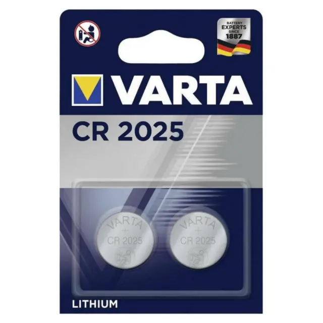 Varta Professional Electronics Μπαταρίες Λιθίου Ρολογιών CR2025 3V 2τμχ