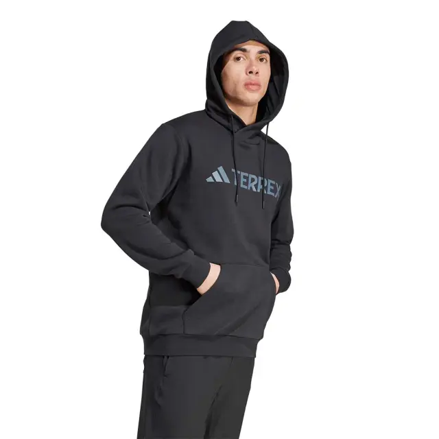 adidas Performance Men's Terrex Multi Large Logo Fleece Hoodie Μαύρο IZ3305 (adidas Performance) 3
