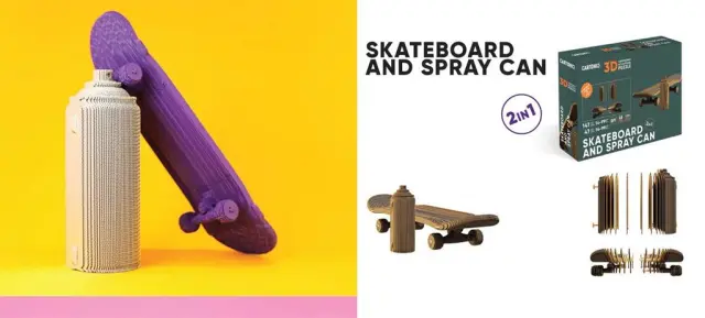 3D Eco Παζλ Skateboard / CARTSKATE (CARTONIC)