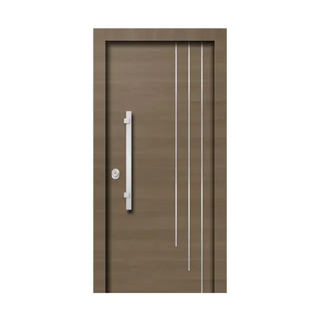 Θωρακισμένη πόρτα με επένδυση Laminate L 804 Κατασκευαστική