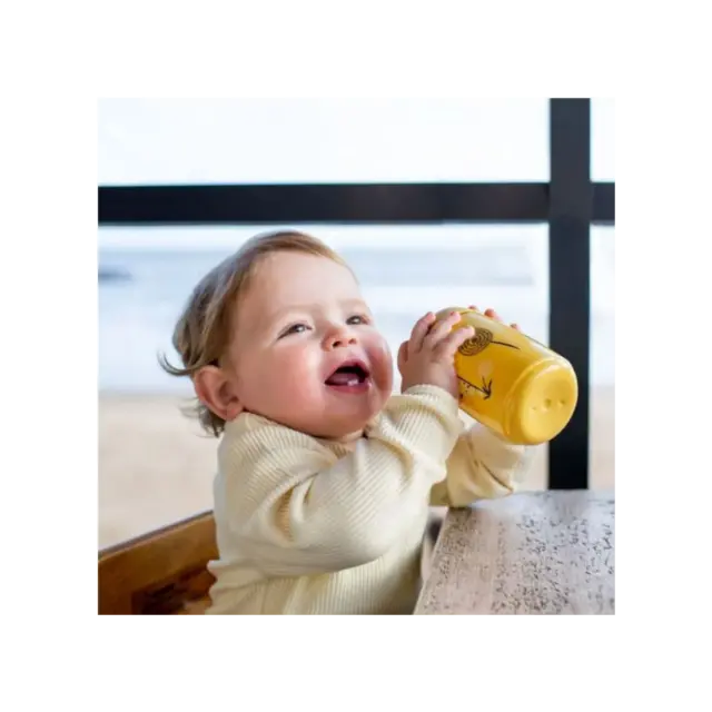 Ποτήρι Tippee Με Στόμιο Μαλακής Σιλικόνης Tommee Tippee Κίτρινο 12m+ 390ml 3