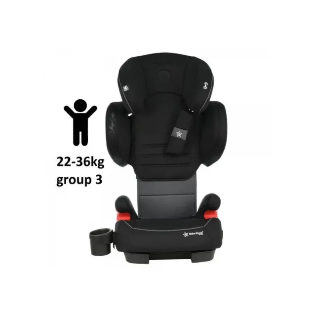Bebe Stars Κάθισμα Αυτοκινήτου Magic Isofix Grey Black 15-36kg (942-186) Μαύρο 2