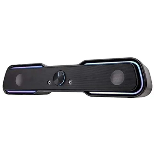 POWERTECH Gaming soundbar PT-974, 2x 5W RMS, 3.5mm, RGB, μαύρο