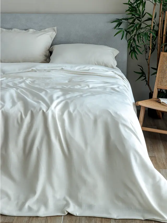 Σετ Σεντόνια 250x280 Υπέρδιπλα Palamaiki Lince White Χωρίς Λάστιχο80% Lyocell-20% Βαμβάκι