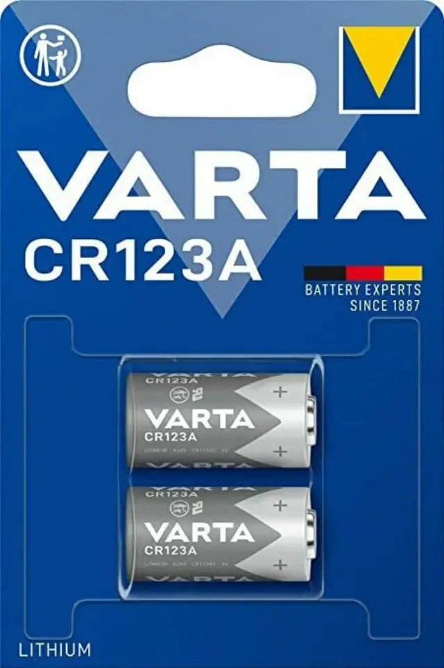 Varta CR123A 3V Lithium Μπαταρίες 2τμχ