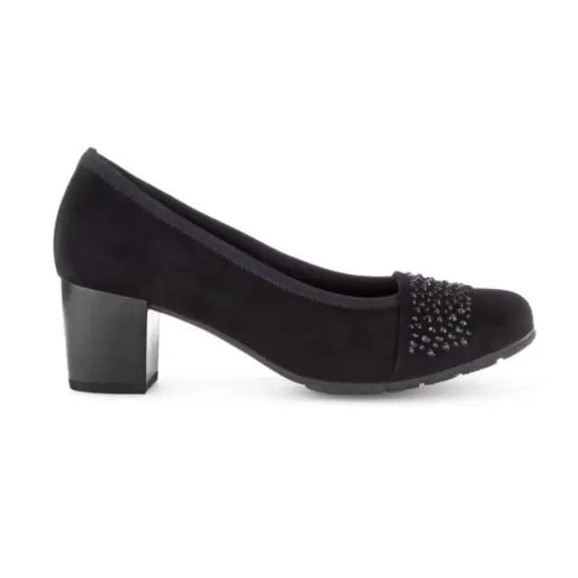 Gabor Γόβες Γυναικείο δέρμα Nubuck Μαύρο GAB/51482 17-SCHWARZ
