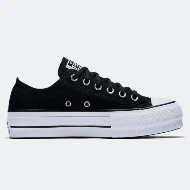 Converse Women's Chuck Taylor All Star OX Lift Canvas Μαύρο - Άσπρο 560250C (Converse) 3