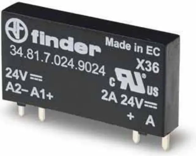 Ultra-Slim PCB relay SSR 1NO 6A/24VDC out. 24VDC/Sensitive (34.81.7.024.9024)