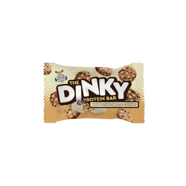 Dinky Protein Bar White Chocolate Cookie 35g Muscle Moose