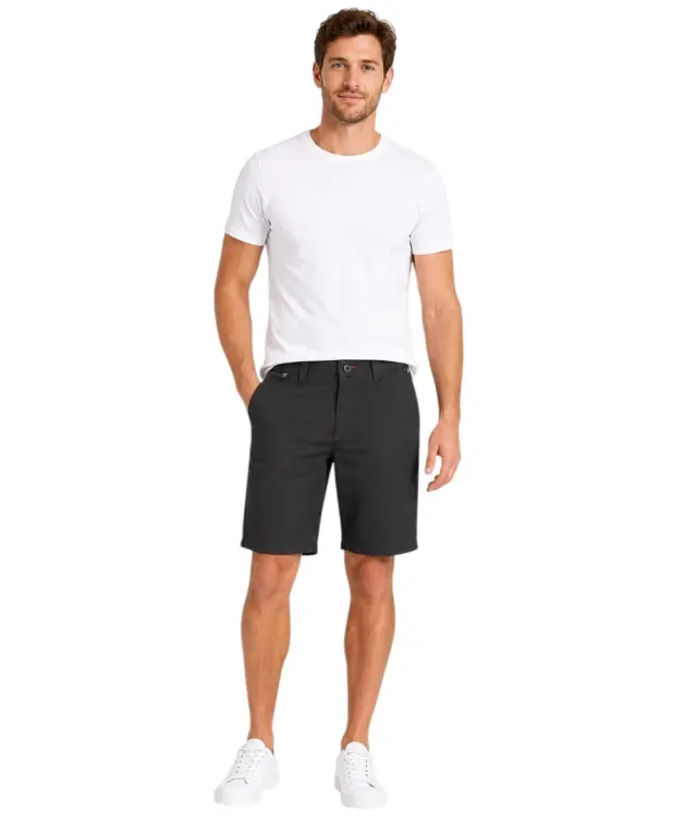 Norway Nautical School - Ανδρική Βερμούδα Chino 838520-BLACK Μαύρο
