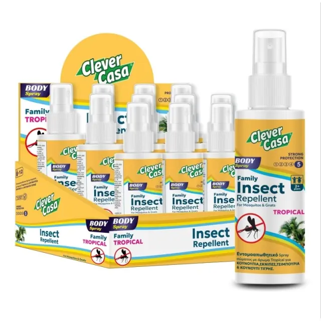 Clever Casa Εντομοαπωθητική Λοσιόν σε Spray με Άρωμα Tropical 100ml