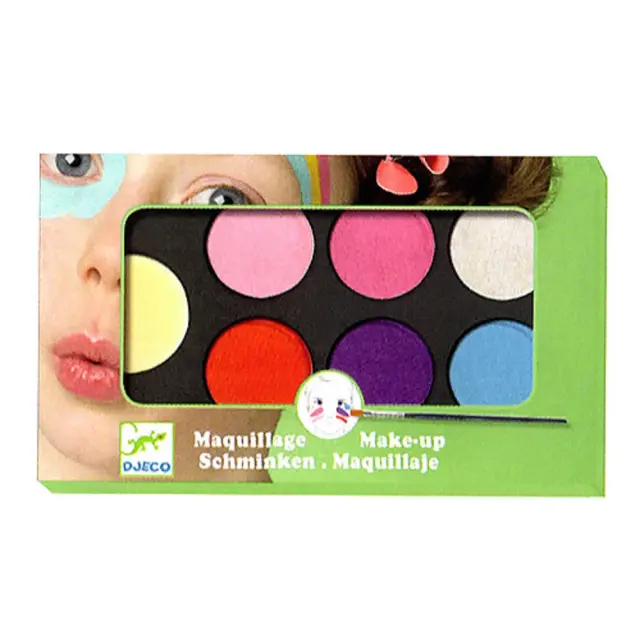 Djeco Παλέτα Μακιγιάζ 6 Παστέλ Χρώματα Face Painting 09231