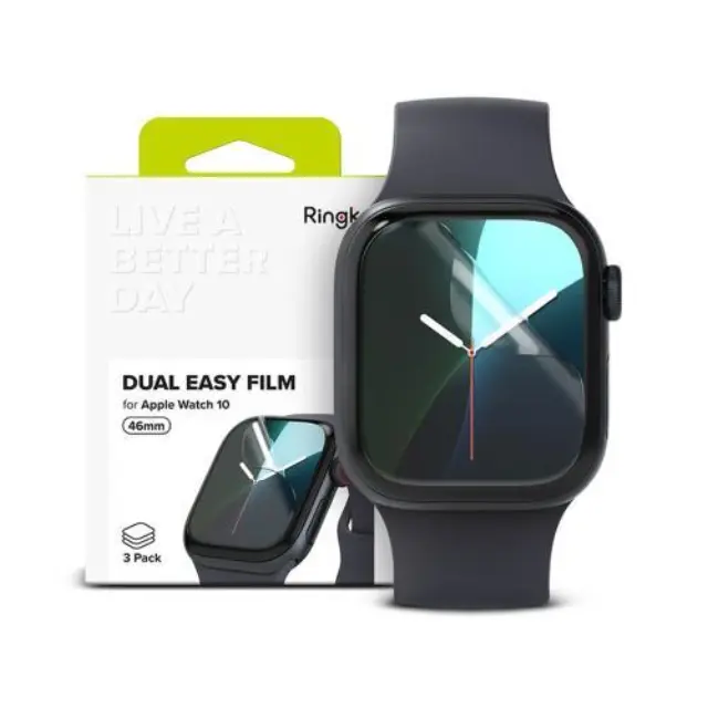 Προστατευτική Μεμβράνη Dual Easy Ringke Apple Watch 10/ 11 46mm Διάφανο (3 τεμ.) N66515