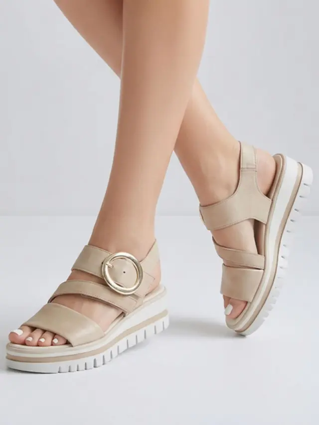 Gabor Πέδιλα Γυναικείο δέρμα Nubuck Μπεζ GAB/64627 14-CARAMEL 2