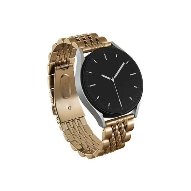 BURGA Universal Watch Band Metal Bracelet Chic Royal 22mm Gold (Chich-Royal_WTCH_Gold_22mm)