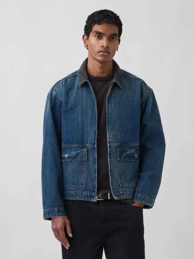 Τζιν Workwear Μπουφάν MEDIUM WASH