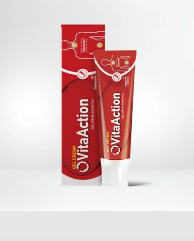 Vita Action Gel with Capsicum for pain 100ml - Άμεση ανακούφιση μυών + αρθρώσεων