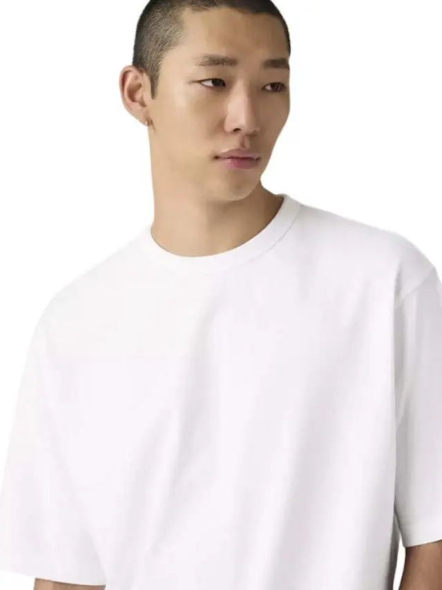 Heavyweight Loose Tee Whites BRIGHT WHITE - S 3
