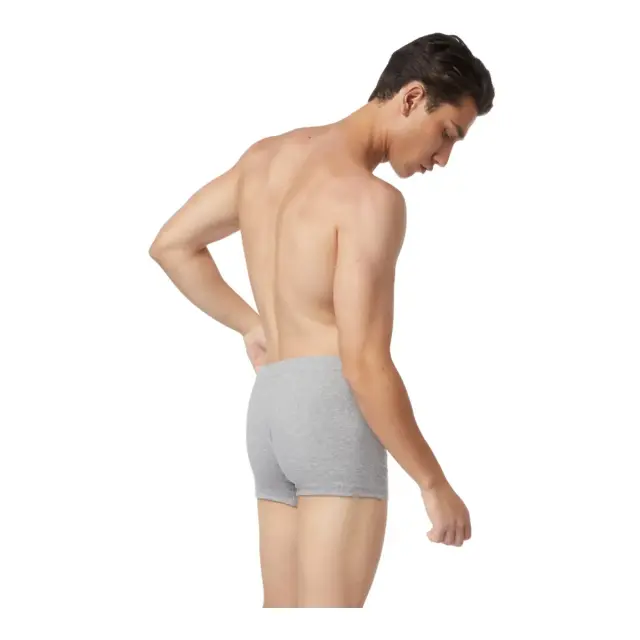 Comfort 2 Ανδρικό Βαμβακερό Boxer με Εσωτερικό Λάστιχο 2τμχ Minerva - ΓΚΡΙ ΜΕΛ.ΣΚ. 2