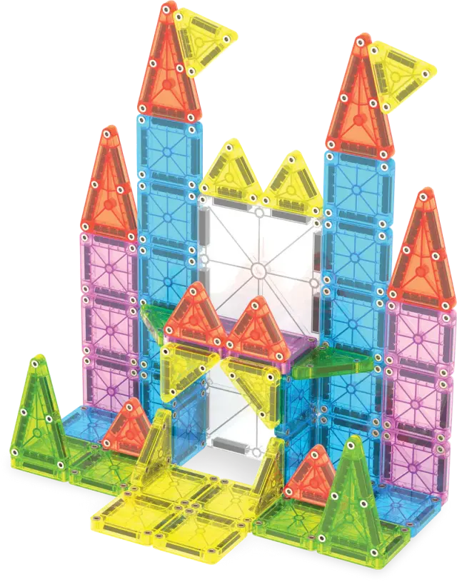MAGNA-TILES Travel Set Deluxe 55 Τεμάχια – Μαγνητικά Πλακίδια STEM για Ταξίδια & Μεταφορά / 254055TSCDU (Magna-Tiles) 2