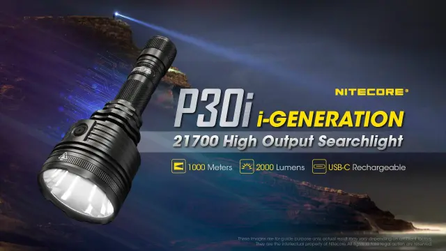Nitecore Precise P30i Hunting Kit Φακός LED 2000 Lumens 1000m με GM02MH 3
