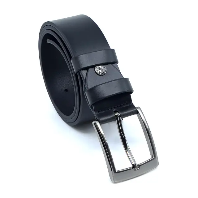 Μαύρη Ζώνη P.U. Leather Brushed 4 cm - 110cm 2