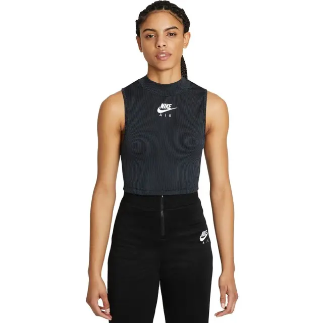 Nike Air Crop Tank (CZ9341-010) - Μαύρο