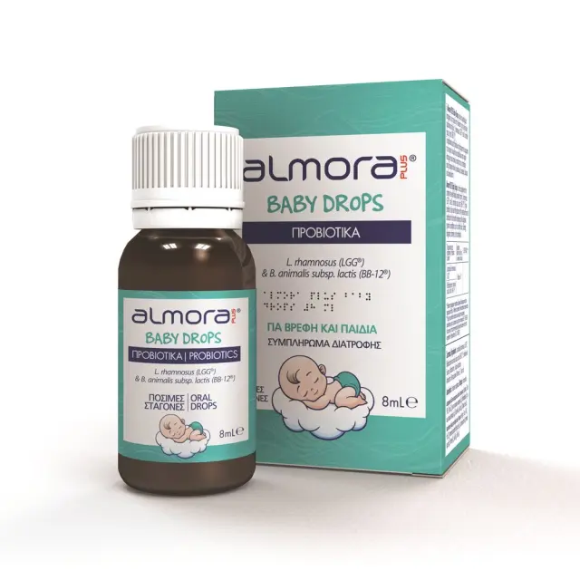 Almora Plus Baby Drops Probiotics Συμπλήρωμα Διατροφής για την Ανακούφιση των Βρεφικών Κολικών & την Υγεία του Γαστρεντερικού, 8ml 3