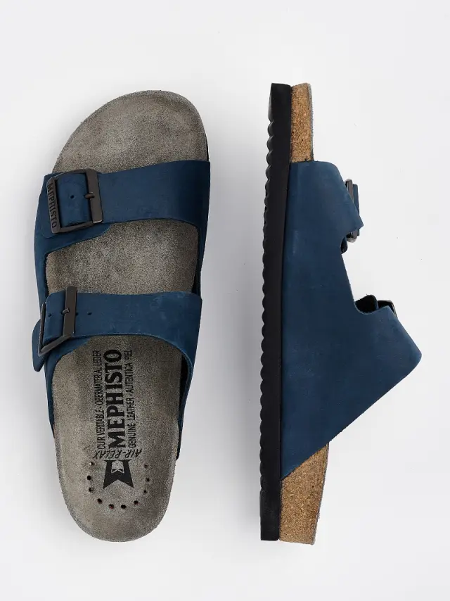 Mephisto Πέδιλα Ανδρικό δέρμα Nubuck Μπλέ MEP/NERIO NAVY 3