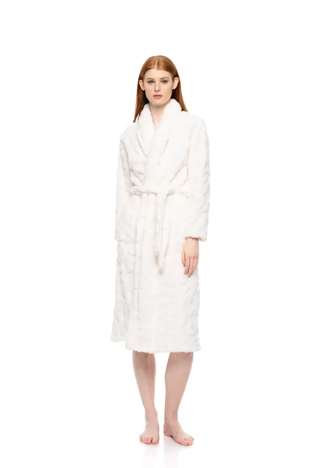 W1875 - Cosmos Blue - ROBE LONG FLEECE LEO