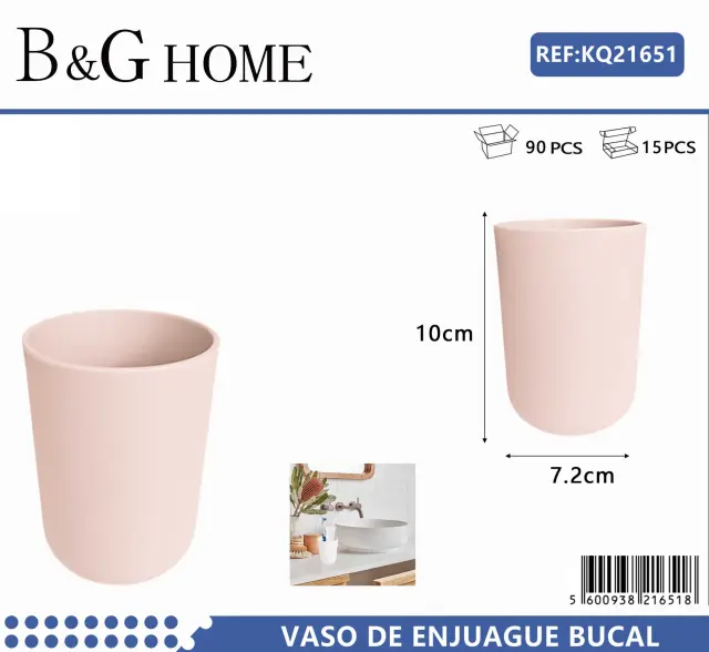 Θήκες οδοντόβουρτσας πλαστικές σε σετ 5Χ - Light Pink - 21651 2
