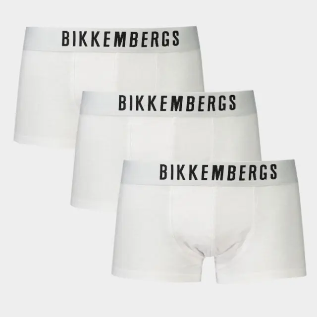 Bikkembergs - Ανδρικά Μποξεράκια 3Pack BKK1UTR10TR-WHITE Λευκό - 2XL