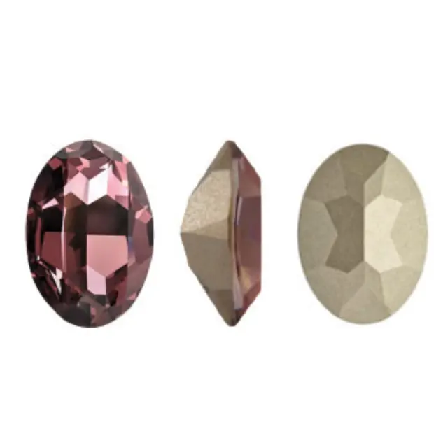 Swarovski 4120 Oval Crystal Antique Pink 8x6mm - 3τεμ