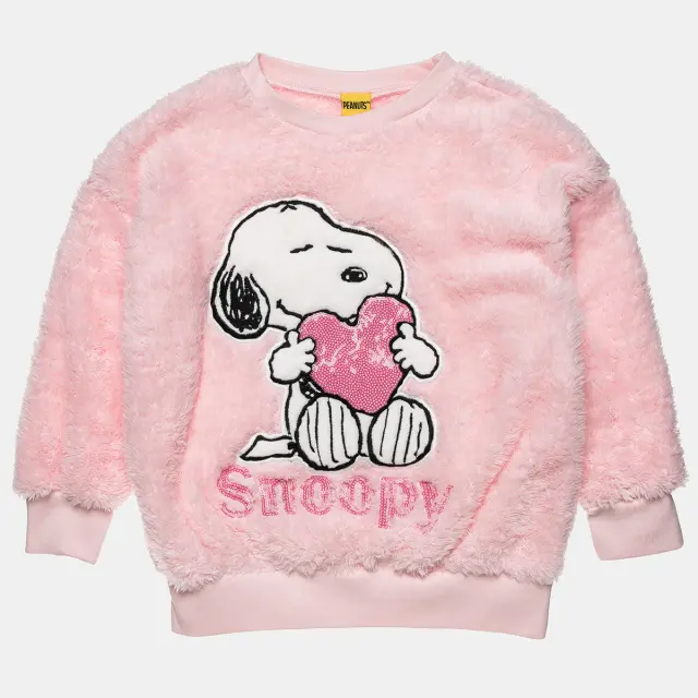 Μπλούζα Snoopy απο οικολογική γούνα και κέντημα